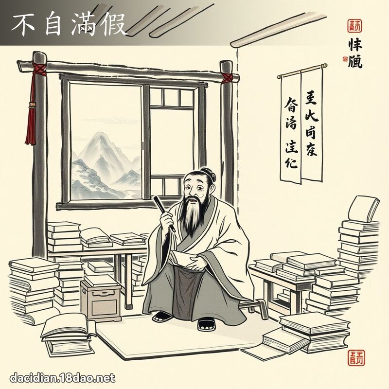 不自满假 配图