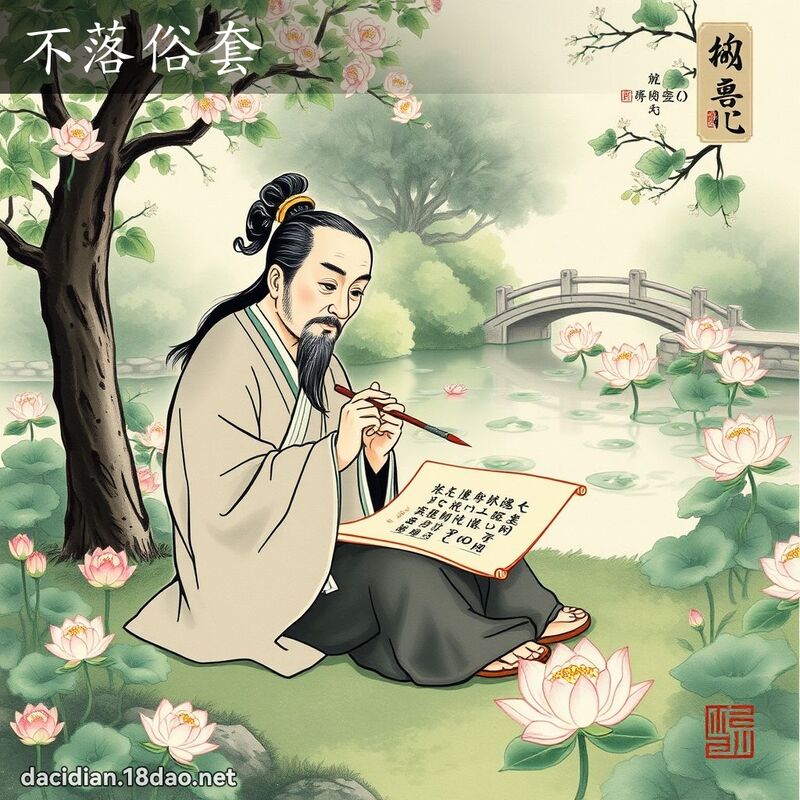 不落俗套 配图