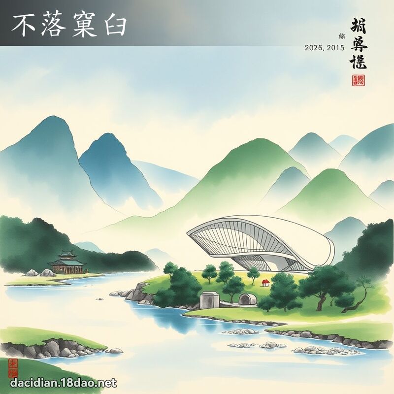 不落窠臼 配图