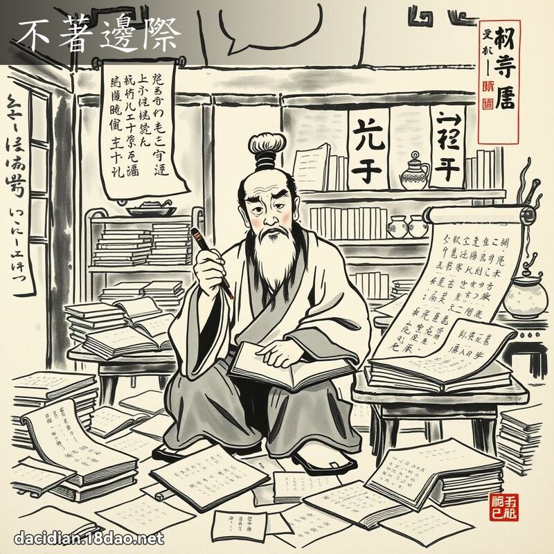 不著边际 配图