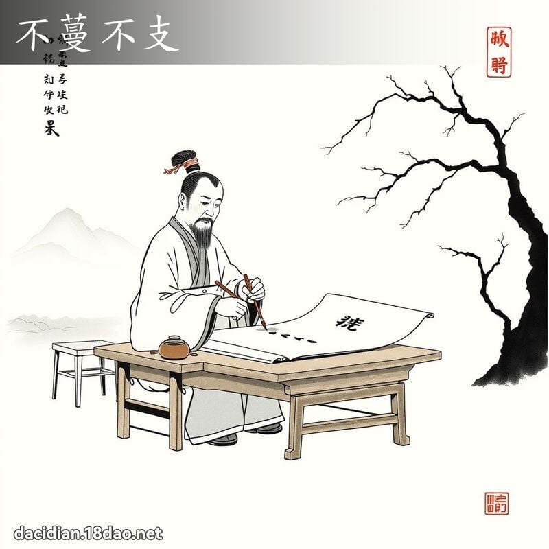 不蔓不支 配图