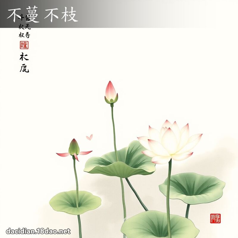 不蔓不枝 配图
