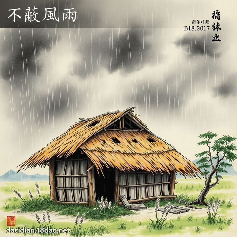 不蔽风雨 配图