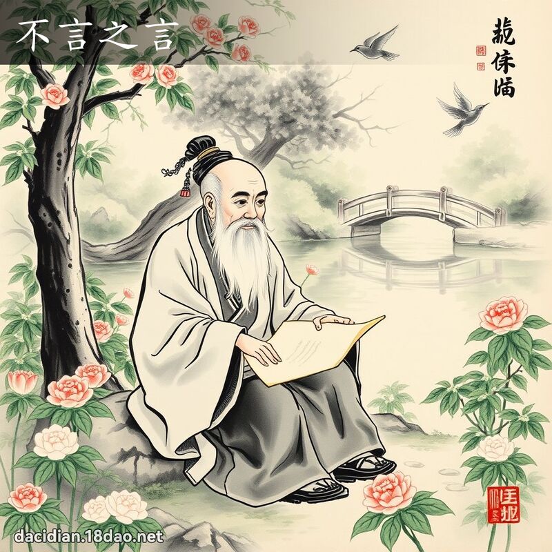 不言之言 配图