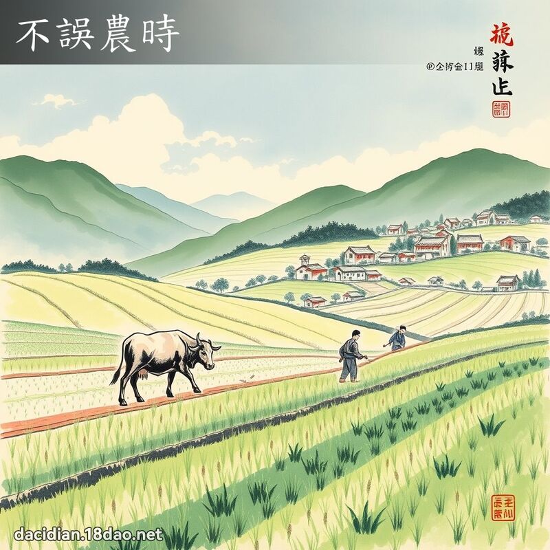不误农时 配图