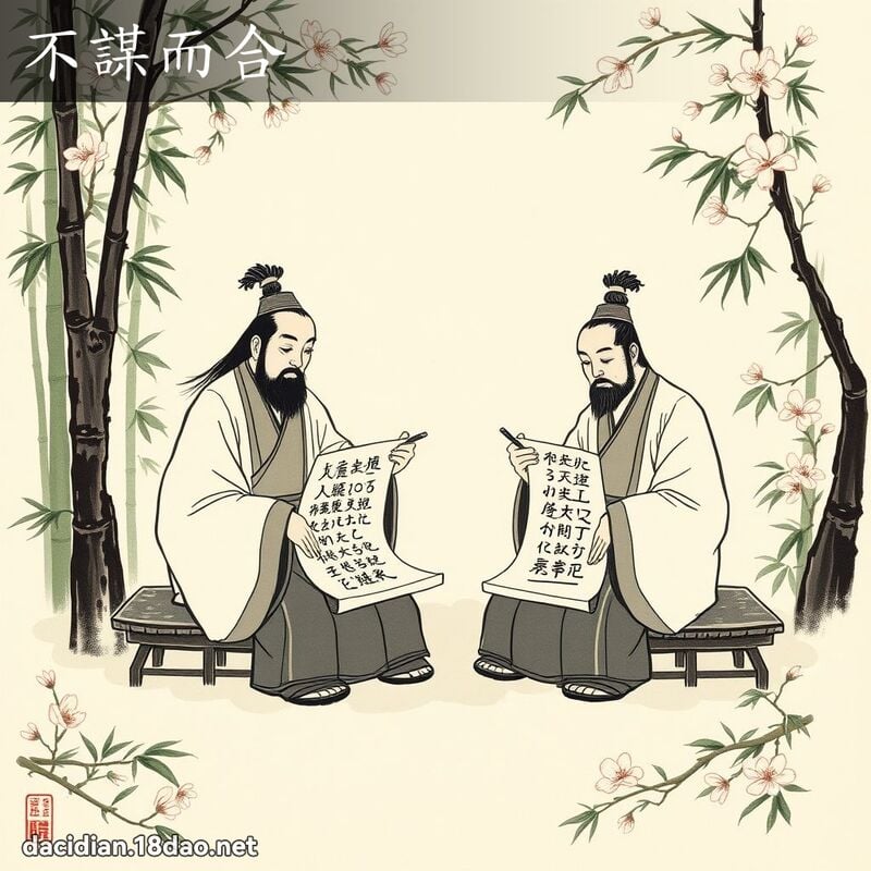 不谋而合 配图