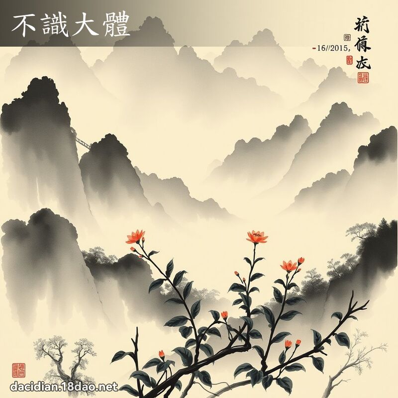 不识大体 配图