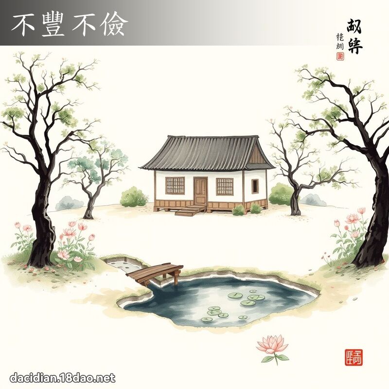 不丰不俭 配图