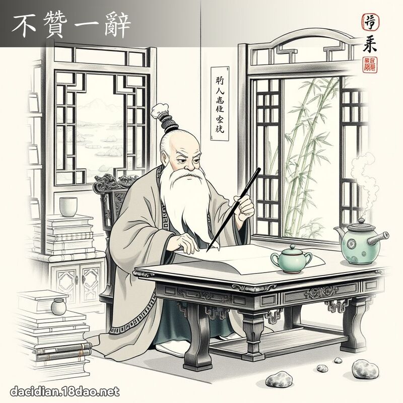 不赞一辞 配图