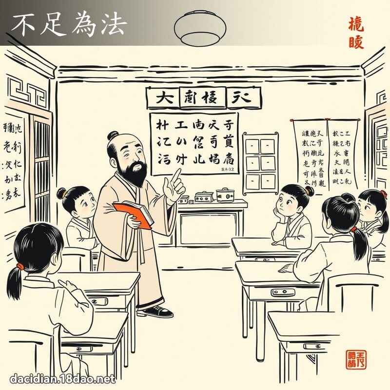 不足为法 配图