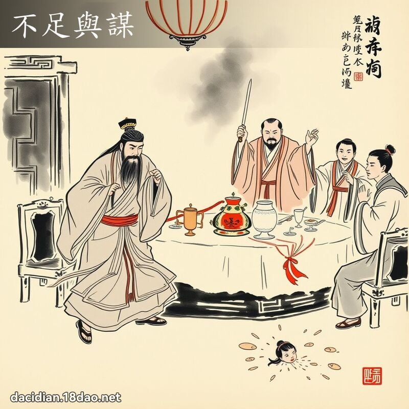 不足与谋 配图