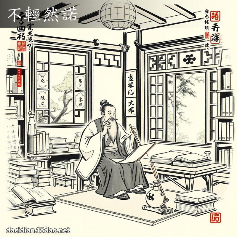 不轻然诺 配图