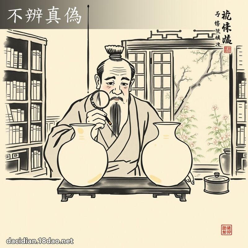 不辨真偽 配图