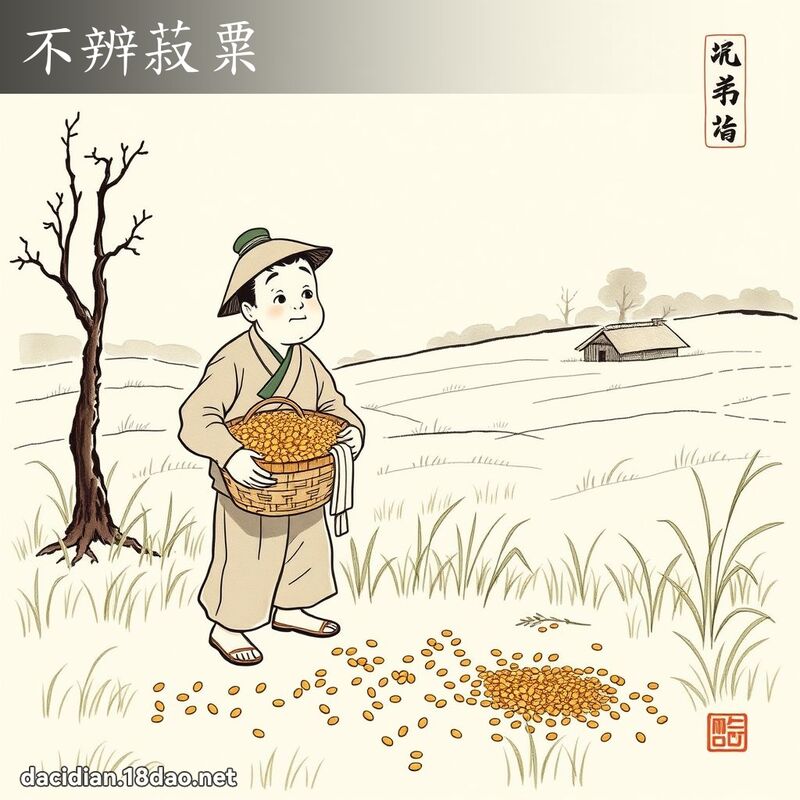 不辨菽粟 配图