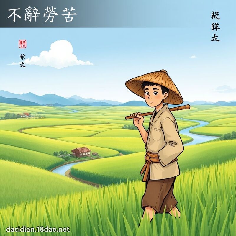 不辞劳苦 配图