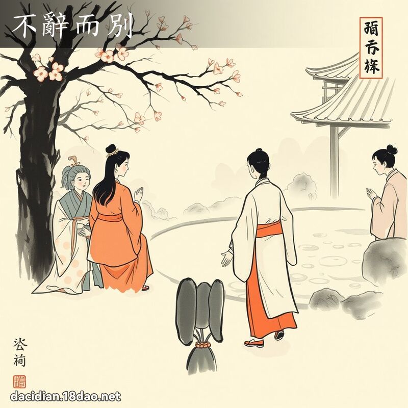 不辞而別 配图
