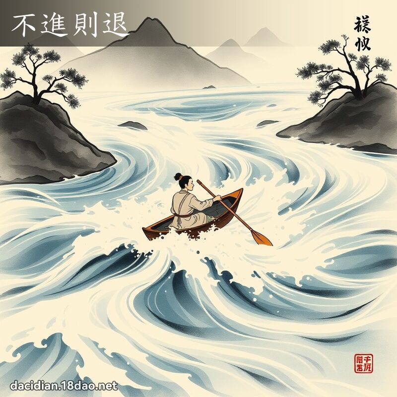 不进则退 配图