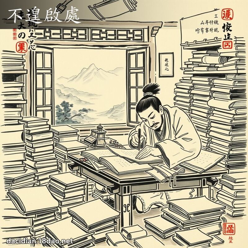 不遑启处 配图