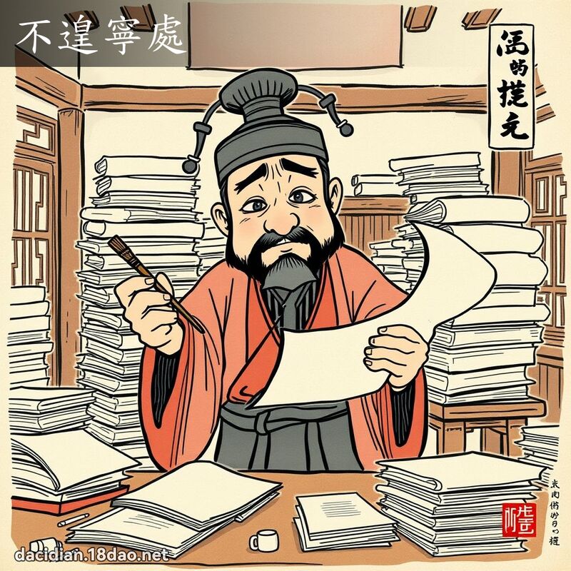 不遑寧处 配图