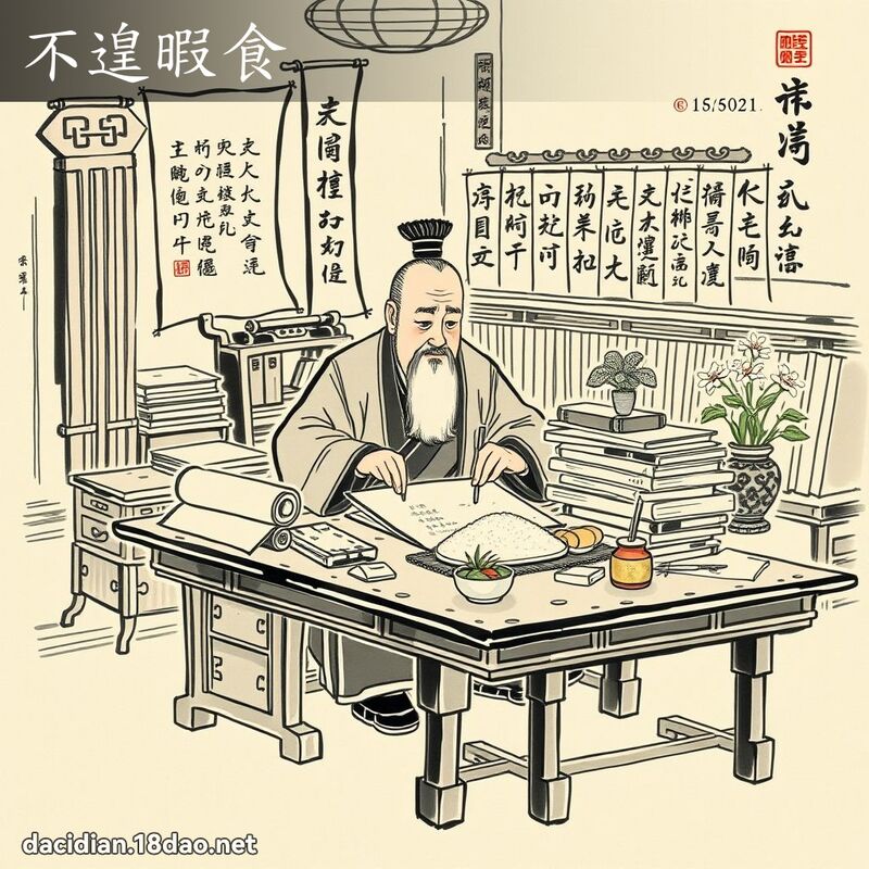 不遑暇食 配图