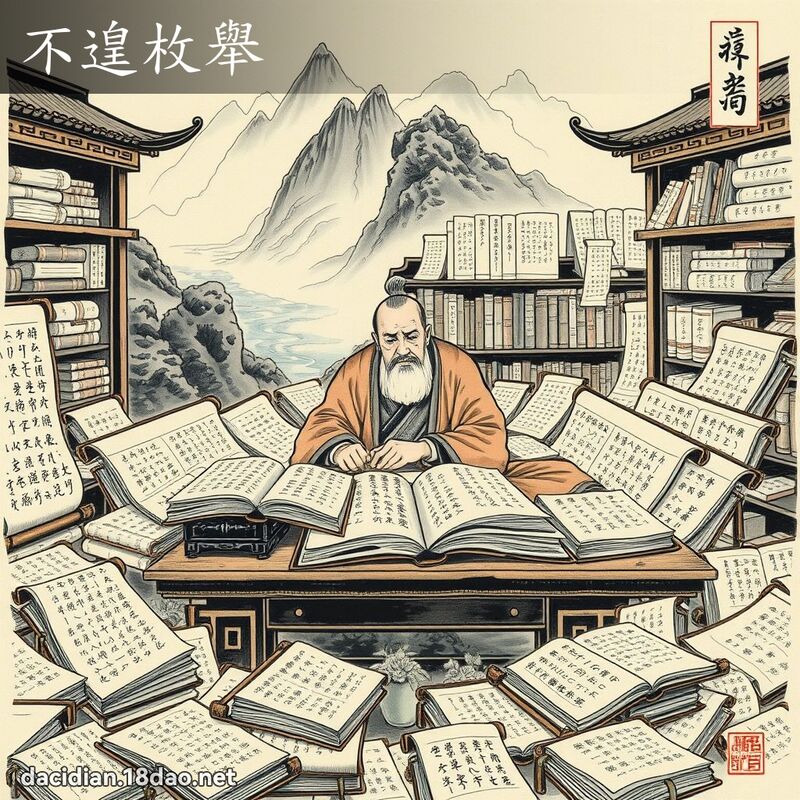 不遑枚举 配图