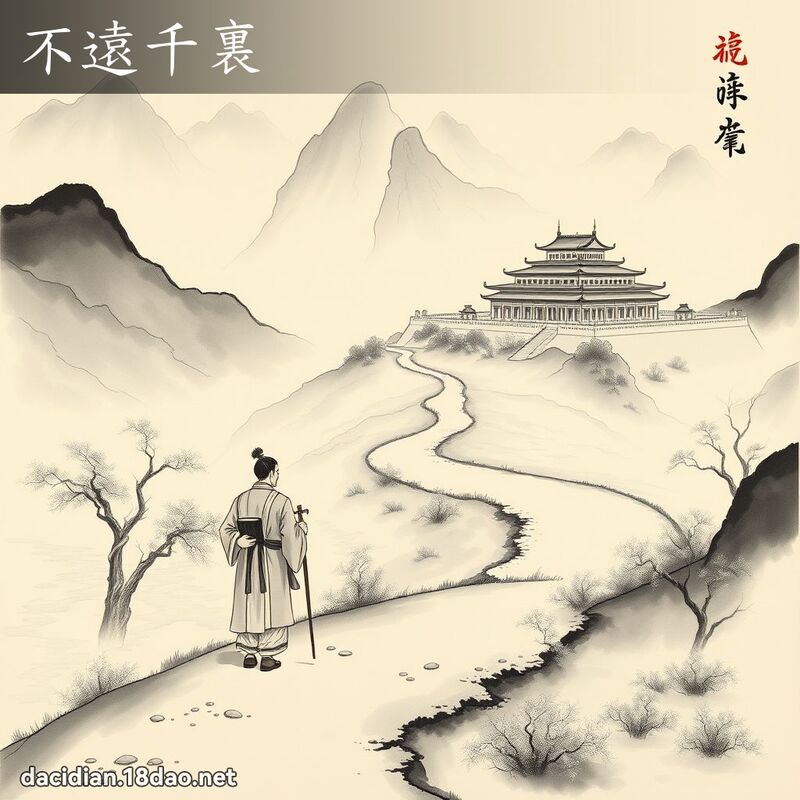 不远千裏 配图