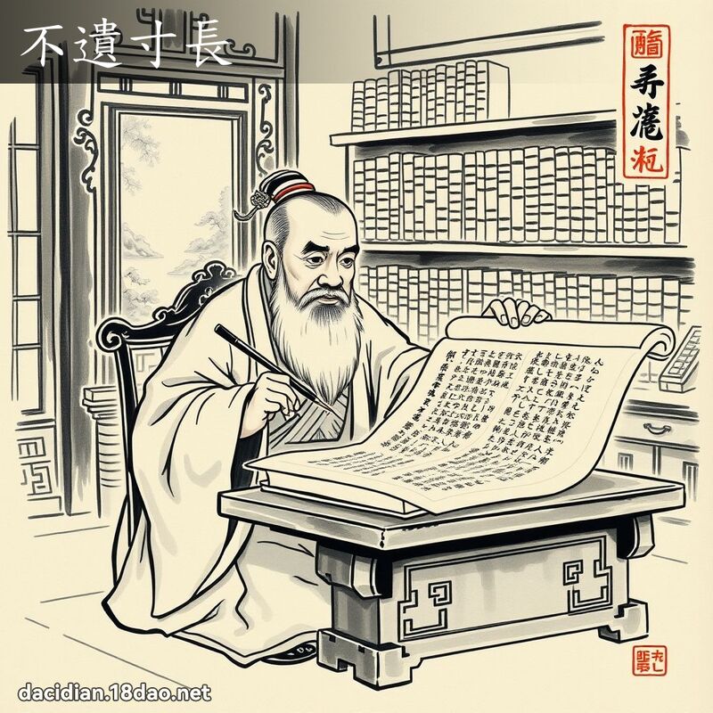 不遗寸长 配图