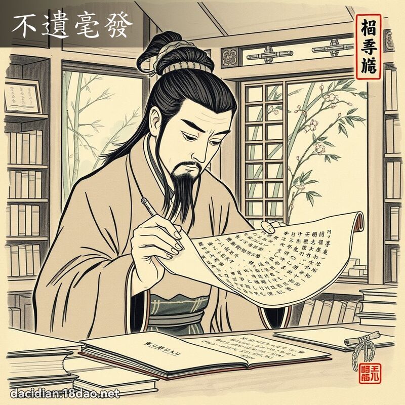 不遗毫发 配图