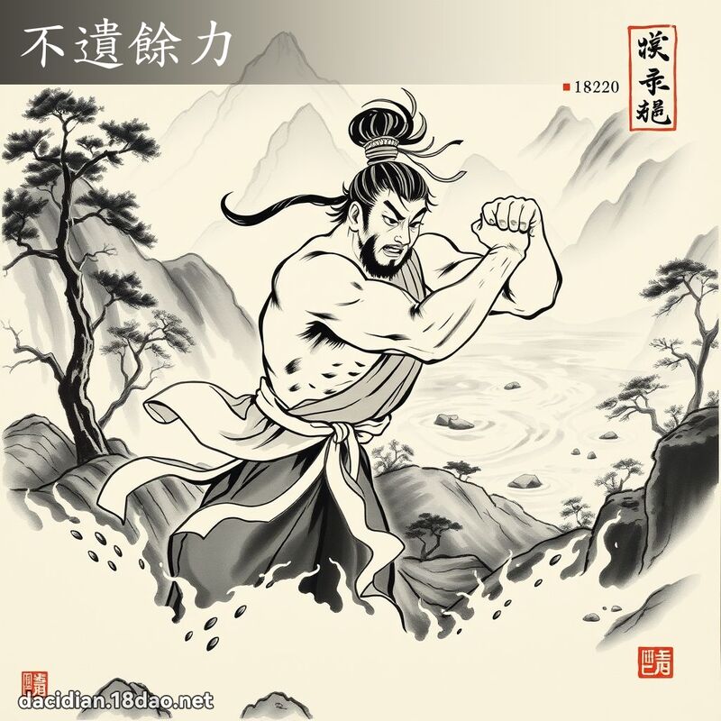 不遗余力 配图