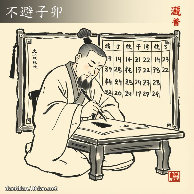 不避子卯 配图