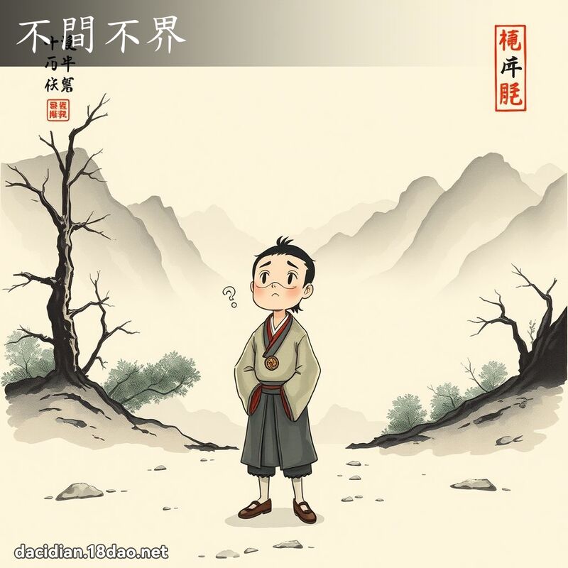 不间不界 配图