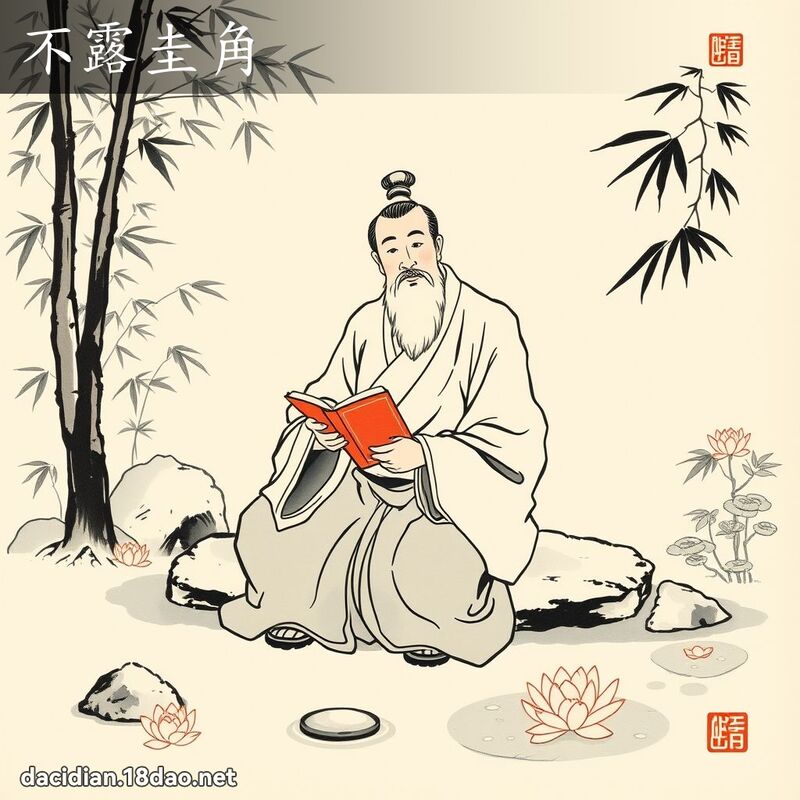 不露圭角 配图
