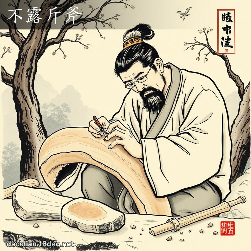 不露斤斧 配图