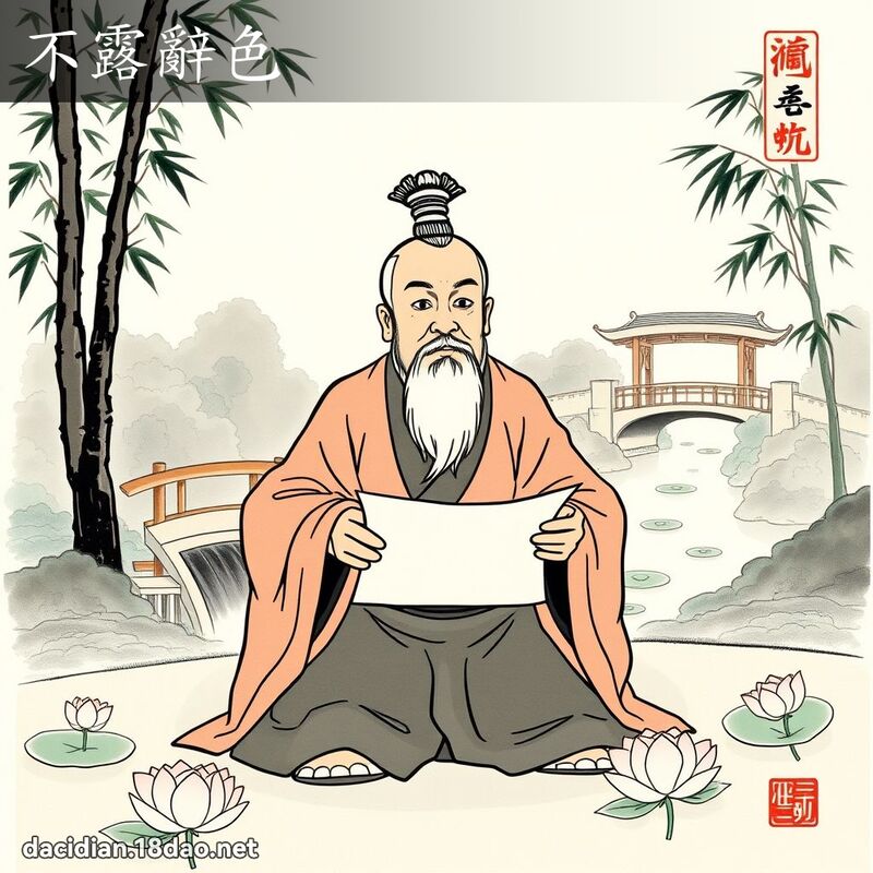 不露辞色 配图