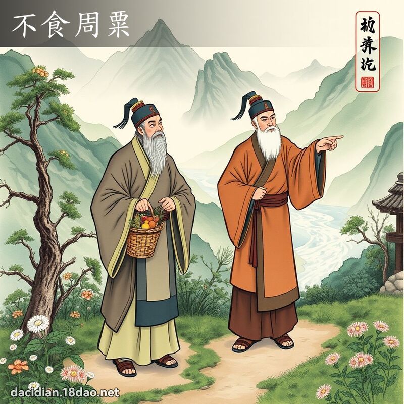 不食周粟 配图