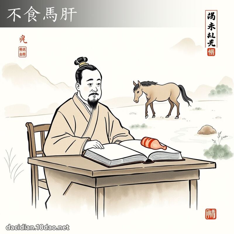 不食马肝 配图