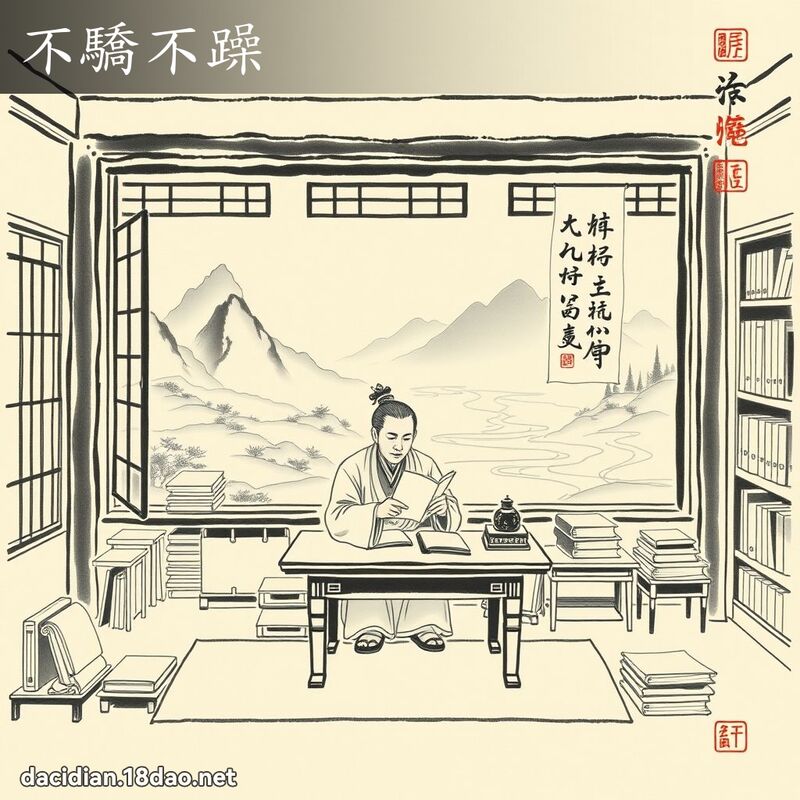 不骄不躁 配图