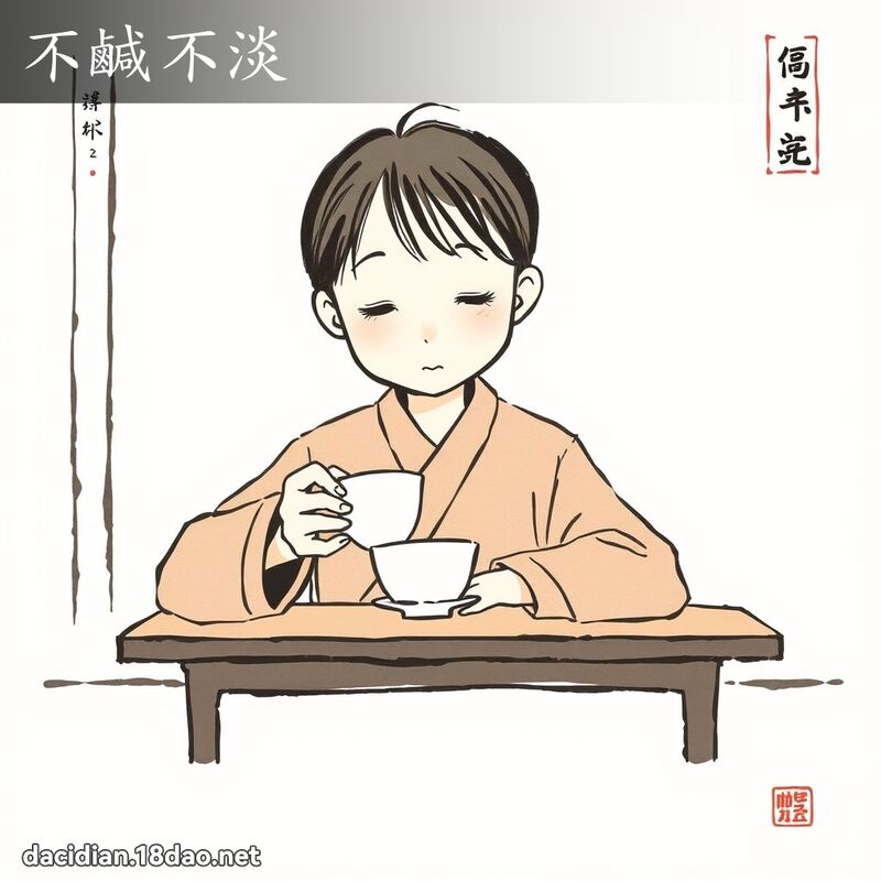 不咸不淡 配图