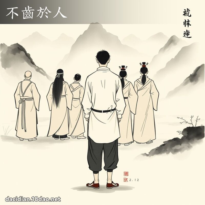 不齿於人 配图