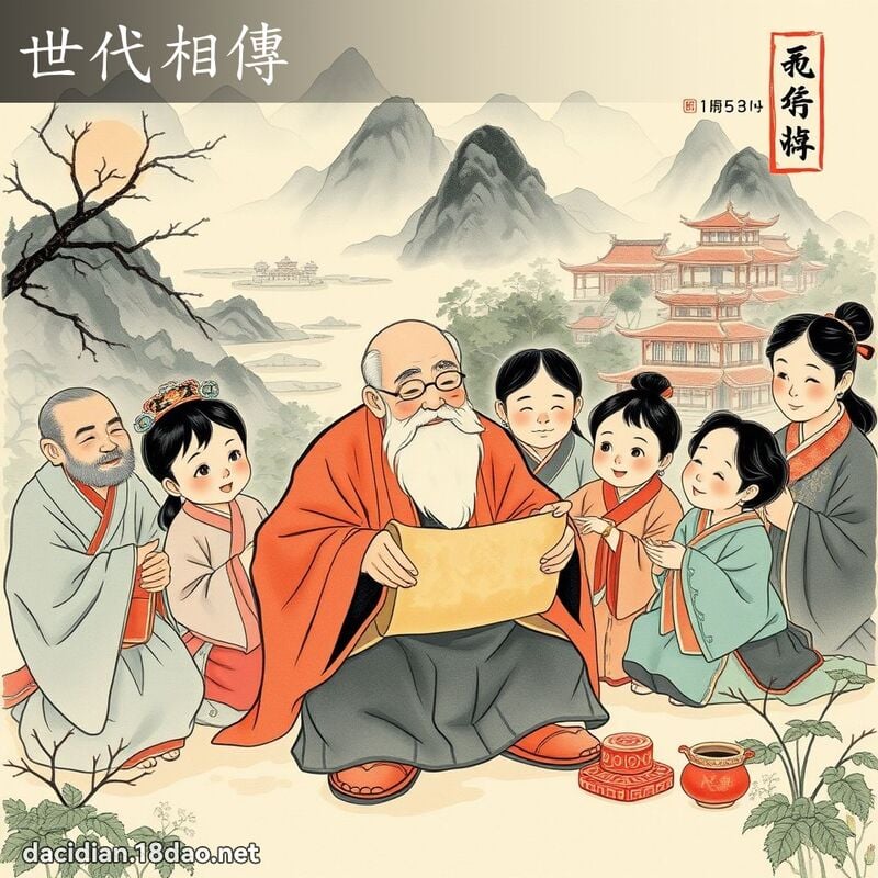 世代相传 配图