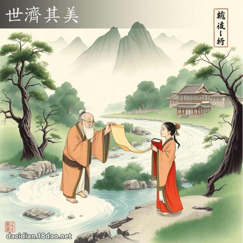 世济其美 配图