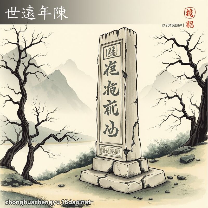 世遠年陳 - 中華成語配圖