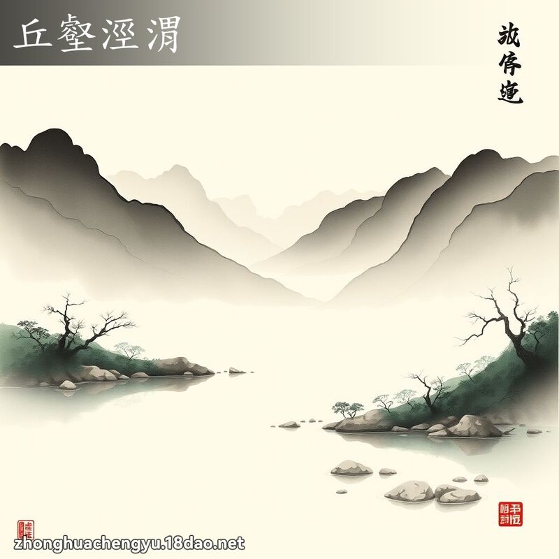 丘壑涇渭 - 中華成語配圖