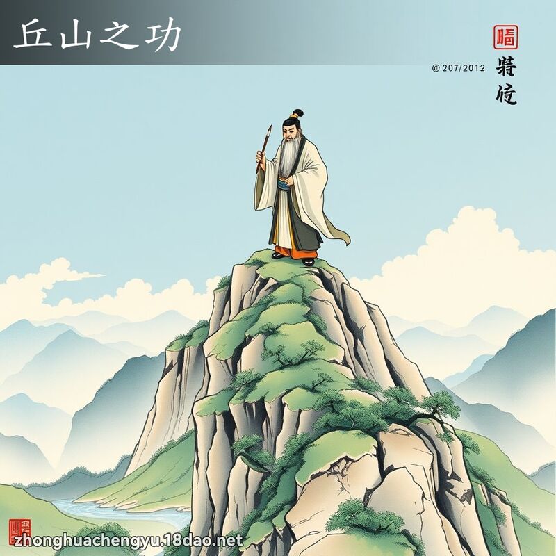 丘山之功 - 中华成语配图
