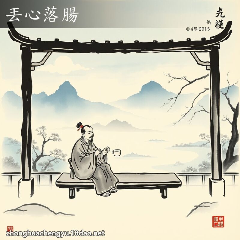 丟心落腸 - 中華成語配圖