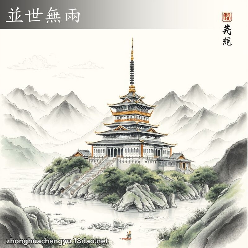 並世无两 - 中华成语配图
