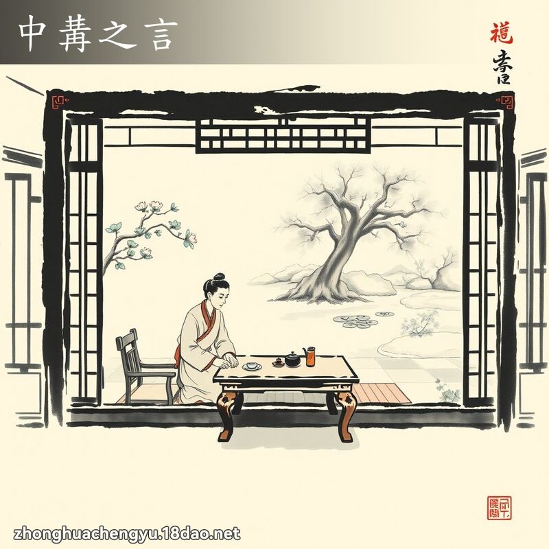 中冓之言 - 中華成語配圖