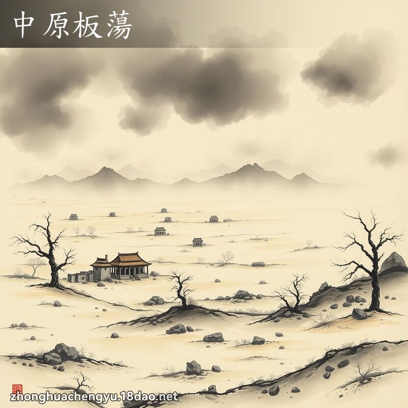 中原板蕩 - 中華成語配圖