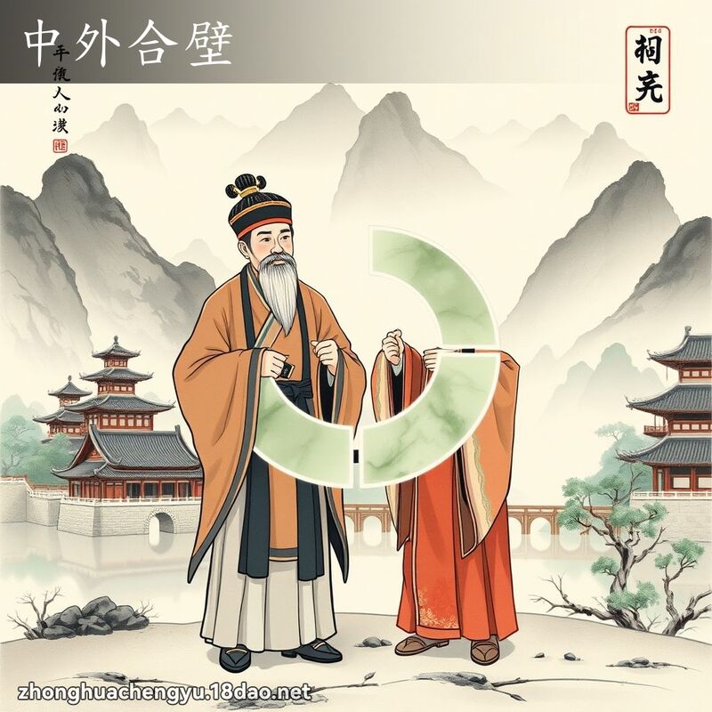中外合壁 - 中華成語配圖