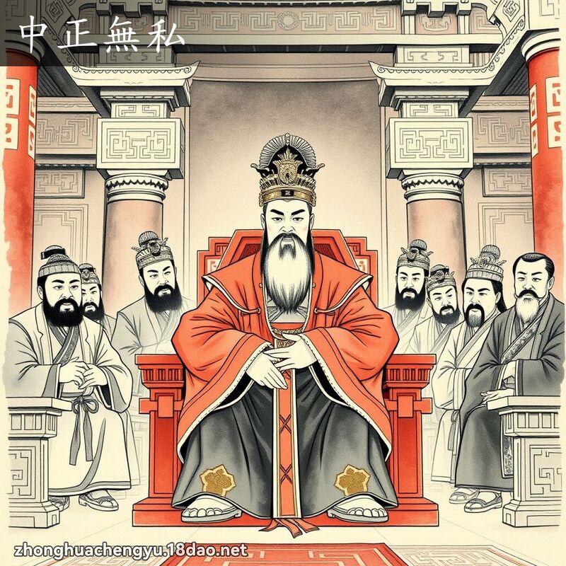 中正無私 - 中華成語配圖